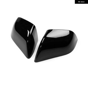 サイドバックミラー ハウジング カバー TESLA MODEL 3 2017-2023 サイドドア 外装 ウィング 装飾 シェルアクセサリー - Gloss Black