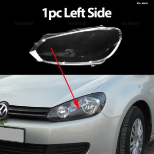 フォルクスワーゲン VW ゴルフ 6 MK6 5K GTI R 2010-2014 車用右 ヘッドライト シェルランプシェード クリアレンズ カバー ヘッドライト カバー - 1pc Left Side