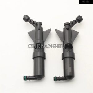 VW パサート CC 2008 - 12 カー スタイリング フロント ヘッドライト ウォッシャースプレーノズル シリンダー ジェットとウォッシャーカバー キャップ - Pair Washer Jet