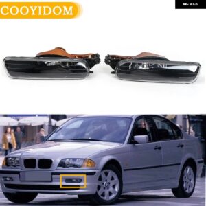 BMW E46 323I 325I 328I 330I 1998 - 01 3シリーズ 4ドア フロント バンパー バルブ 無 ヘッドライト - Left and Right