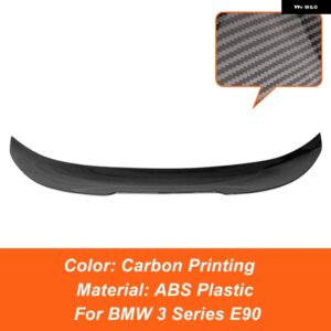 BMW 3シリーズ E90 318I 320I 325I 330I セダン PSM スタイル カーリア トランク リッドスポイラー ウィング カーボンブラック 外装 アクセサリーパーツ - Carbon Printing