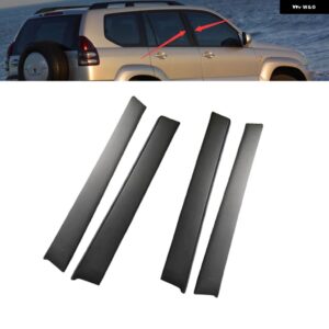 ドアウィンドウモールディングカバー トリム ステッカー トヨタ ランドクルーザー プラド 120 2003-2009ピラー ポスト トリム ドアセンター トリム パネル - Front Left