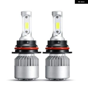 72W 8000LM 車用LED ヘッドライト バルブ H7 H1 H3 9005 9006 9012 COB オート ヘッドランプ カーライト 8000LM 6500Kシリーズ F-S2 - Transparent L,Transparent R