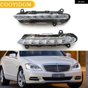 車用LED DRL フォグランプ デイタイム ランニングライト メルセデス ベンツ S クラス W221 C250 C300 C350 CL550 AMG CLS550 R350 085 2009-2013 - 1 Pair