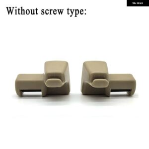 レンジローバー L322 2003-2012 2個 サンバイザー リテーナー クリップ クラス プ ABS 固定バックル EGP000040PVA EGP000050PVA EGP000040NUG - Kahki without screw