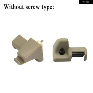 レンジローバー L322 2003-2012 2個 サンバイザー リテーナー クリップ クラス プ ABS 固定バックル EGP000040PVA EGP000050PVA EGP000040NUG - Kahki with screw