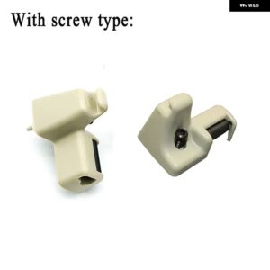 レンジローバー L322 2003-2012 2個 サンバイザー リテーナー クリップ クラス プ ABS 固定バックル EGP000040PVA EGP000050PVA EGP000040NUG - Ivory with screw
