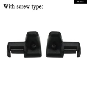 レンジローバー L322 2003-2012 2個 サンバイザー リテーナー クリップ クラス プ ABS 固定バックル EGP000040PVA EGP000050PVA EGP000040NUG - Black with screw