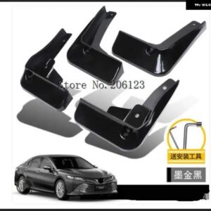 フロント+リアマッド フラップ マッドフェンダー マッドガード トリム トヨタ カムリ 2018 2019 8 8TH XV70 アクセサリー - D