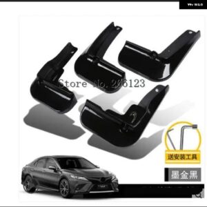 フロント+リアマッド フラップ マッドフェンダー マッドガード トリム トヨタ カムリ 2018 2019 8 8TH XV70 アクセサリー - P