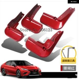 フロント+リアマッド フラップ マッドフェンダー マッドガード トリム トヨタ カムリ 2018 2019 8 8TH XV70 アクセサリー - J