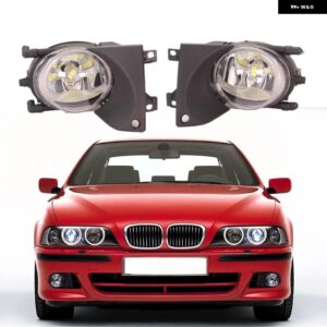 BMW 5シリーズ E39 1999 - 04 カー スタイリング フロントLED フォグランプ ハロゲン フォグランプ ライト - Pair with LED bulb