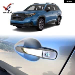 ドアハンドル カバー キャップ ステッカー 2025 スバル フォレスター クロームアクセサリー - Silver