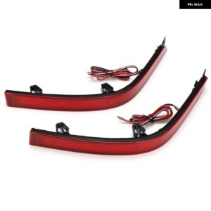 1ペア LEDテール バンパー リフレクター ライト VW T6 トランスポーター マルチバン カラベル 2015-2019 ブレーキライト リバース フォグランプ - Red Lens