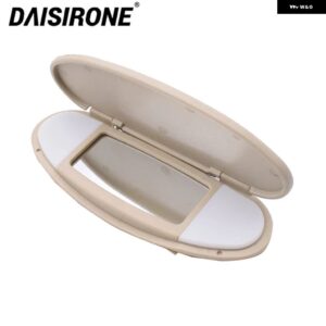 車用サンバイザー ミラー カバー メイクアップミラー カバー BMW MINI COOPER R55 R56 R60 51167316833 - 51167316833-Beige