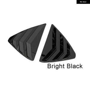 リアサイドウィンドウルーバーベントカバー シャッター パネル トリム マツダ CX-5 CX5 2013 - 22 - bright black 17-22