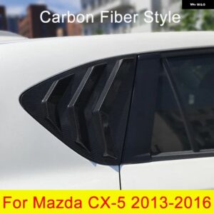 リアサイドウィンドウルーバーベントカバー シャッター パネル トリム マツダ CX-5 CX5 2013 - 22 - carbon style 13-16