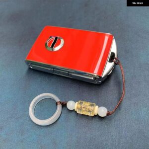 車用キーケースカバー リモートキーフォブ キー チェーン ボルボ XC90 XC60 S90 V90 CX40 S60 - red