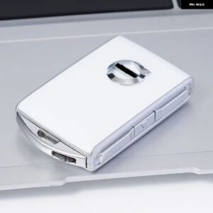 車用キーケースカバー リモートキーフォブ キー チェーン ボルボ XC90 XC60 S90 V90 CX40 S60 - White