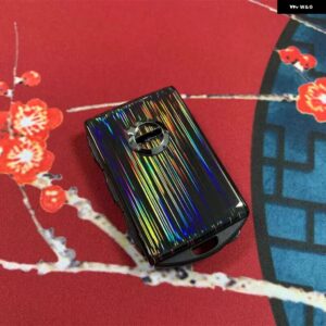 車用キーケースカバー リモートキーフォブ キー チェーン ボルボ XC90 XC60 S90 V90 CX40 S60 - Flowing Black