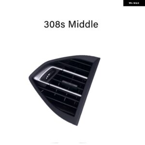 車用 エアベント フロント ダッシュボード エアコン 用エア アウトレット 左右中央エア アウトレット プジョー 308 308S 408 2014-2019 - 1 piece Left