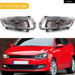 フォルクスワーゲン ポロ MK8 6R 2011 2012 2013 デイタイム ランニングライト アセンブリ 6RD941699 6RD941700 フロント バンパー フォグランプ - Left and Right