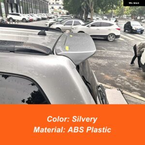 スズキ グランド ビターラ 2006-2015 リアルーフ トランク リッド ダックテール カースポイラー ウィング ABS ブラック シルバー カーボンカラー - silvery