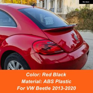 リア トランク リッドカースポイラー ウィング フォルクスワーゲン ビートル2013 14 15 16 17 18 19 20 ABSブラックカーボン塗装色アクセサリーパーツ - black red