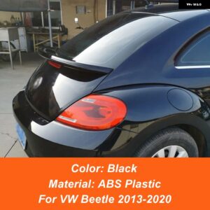 リア トランク リッドカースポイラー ウィング フォルクスワーゲン ビートル2013 14 15 16 17 18 19 20 ABSブラックカーボン塗装色アクセサリーパーツ - black