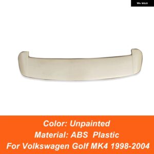 フォルクスワーゲン ゴルフ MK4 98 99 20 01 02 03 04 リアルーフ トランク リッド カースポイラー ウィング ABS ブラック ホワイト 外装 - Unpainted