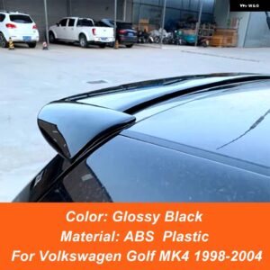 フォルクスワーゲン ゴルフ MK4 98 99 20 01 02 03 04 リアルーフ トランク リッド カースポイラー ウィング ABS ブラック ホワイト 外装 - Glossy Black