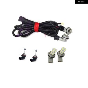 ヘッドランプ シュコダ オクタビア A5 A6 MK2 FL 2004-2010 - 13 フロントハロゲン フォグライト ランプ DRL スタイリング - bulbs and cable