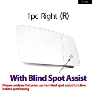 メルセデス ベンツ A B C E GLA CLA CLS W176 W246 W212 W204 W221 W218 左 右サイドウィング ブラインド スポット付きヒーター付きミラー ガラス - Right blind spot