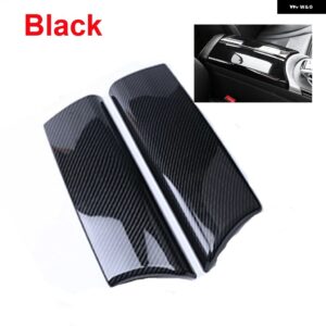 カーセンターデコレーションキット アームレスト ボックス パネル スイッチ ボタン カバー メルセデス ベンツ C クラス C180L C200L - black