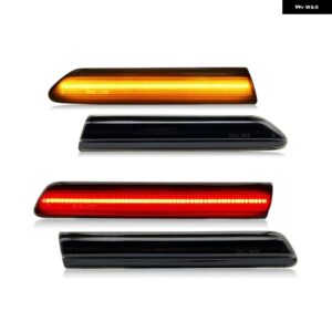 アキュラ TL 2004-2008 スモークレンズ LED サイドマーカーランプ アンバー フロント レッド リアサイドフェンダー リフレクター ライト - Smoked Amber Red