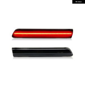 アキュラ TL 2004-2008 スモークレンズ LED サイドマーカーランプ アンバー フロント レッド リアサイドフェンダー リフレクター ライト - Smoked Red Rear