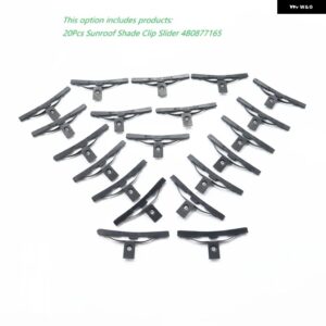 車用サンルーフサンシェード クリップ スライダー パネル ガイドクリップ VW ゴルフ 4 5 6 MK4 MK5 パサート B5 B6 GTI ジェッタ 6 MK6 ラビット 4B0877165 - 20Pcs Clip