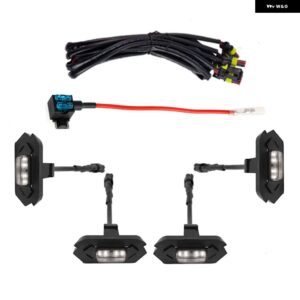 フォード レンジャー T9 2023-2024 フロント ラジエーター グリル LEDライト アンバー ホワイト デイタイム ランニングライト ドライビング フォグランプ - Black shell White