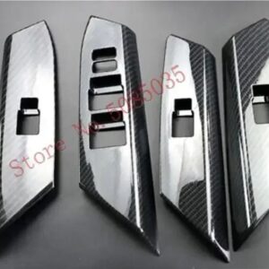 トヨタ RAV4 2016 2017 2018 用 ドアハンドル パネル サラウンド ウィンドウリフトスイッチカバー キット トリム アクセサリー - b