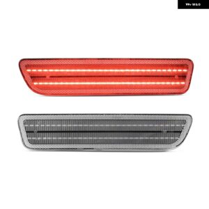 フォード マスタング 2005 - 09 LED サイドフェンダーマーカー リフレクター パーキング ランプ レッド リアサイドフェンダーライト - Clear Lens