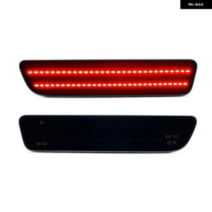 フォード マスタング 2005 - 09 LED サイドフェンダーマーカー リフレクター パーキング ランプ レッド リアサイドフェンダーライト - Smoked Lens