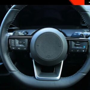 車内アクセサリーストリップ ステアリングホイール トリム 2025 日産 キックス - black