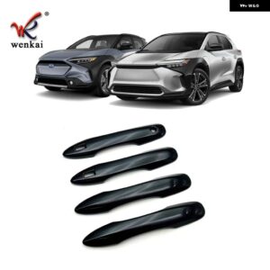 2022 トヨタ BZ4X スバル ソルテラ ドアハンドル プロテクター カバー キャップ 車 外装 アクセサリー - 4 smart hole black