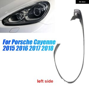 ヘッドライト シーリングストリップ 防水 ポルシェ カイエン 2015-2017 ヘッドランプ ゴム製ウェザーストリップ ガスケット トリム - Black Left Front