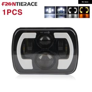 車用 ヘッドライト 5X7/6X7 LED DRL 最高輝度 トヨタ ピックアップ トラック ハイロービーム ハローカーライト 30000LM 400W カーアクセサリー 1個 2個 - 1PCS Type D