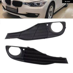 ブラック フロント ドライブサイド フォグライト ランプ ベゼル カバー フォグランプ トリム キット グリル カバー BMW 320I 328D 2012 - 15 - Left