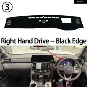 ダッシュボード カバー ダッシュボード マット カーペット パッド レクサス LX600 LX700H 2022 2023 2024 2025 シェード ケープ ブランケット - Right Hand Black