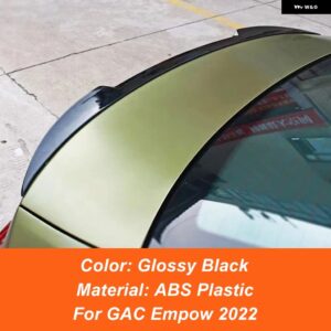 GAC EMPOW 2022 車用フロント バンパー アンダーチン リップスプリッター スポイラー ガード リア トランク リッドスポイラー ウィング テールアクセサリー - Glossy Black
