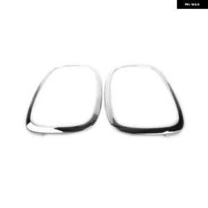 2個 車用 ヘッドライト リング トリム テールライト トリム リング BMW ミニクーパー F55/F56/F57 2014-2021 - chrome Tail lights