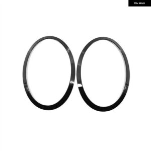 2個 車用 ヘッドライト リング トリム テールライト トリム リング BMW ミニクーパー F55/F56/F57 2014-2021 - Headlight Trims